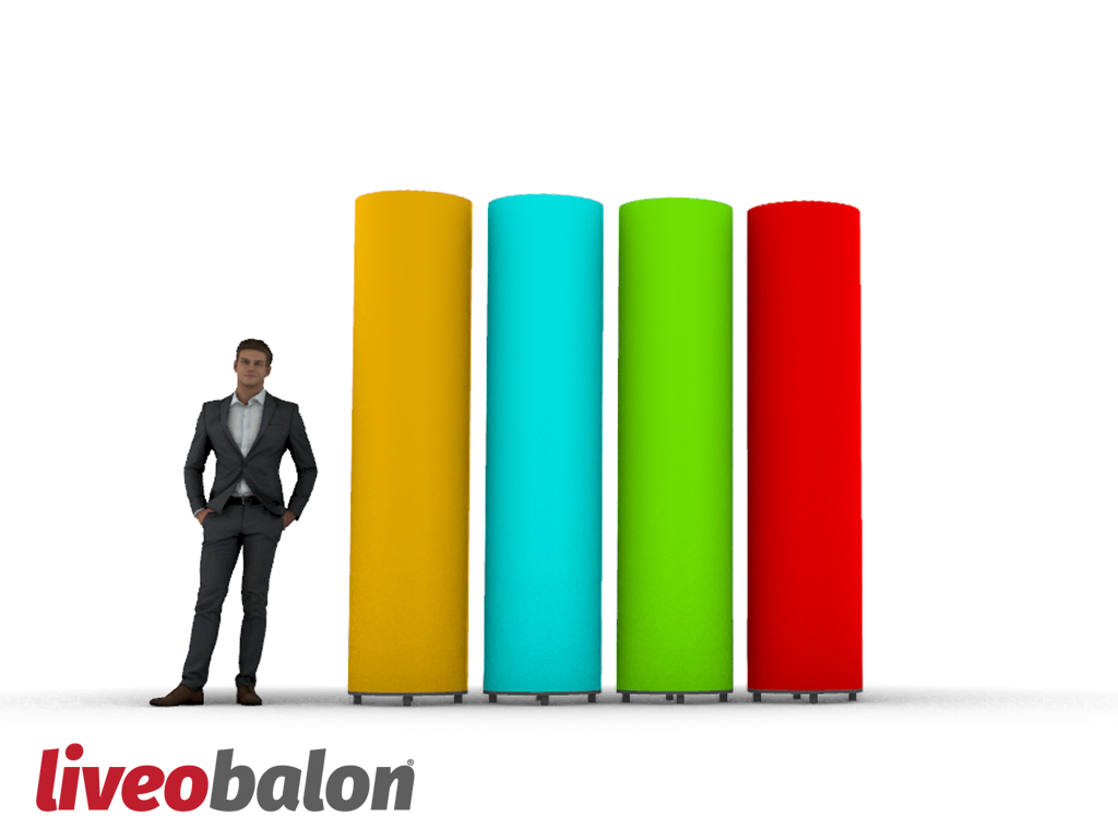 Ledli Sütun Balonlar